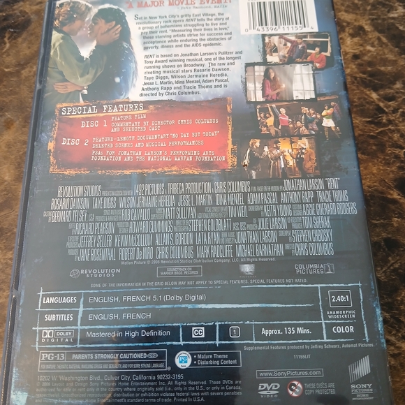 Sony Rent DVD - Multicolor Cover - Picture 2 of 6